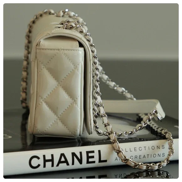 CHANEL ⭐️AUTHENTIC⭐️Small Patent Coco Boy Flap Bag - Picture 6 of 17